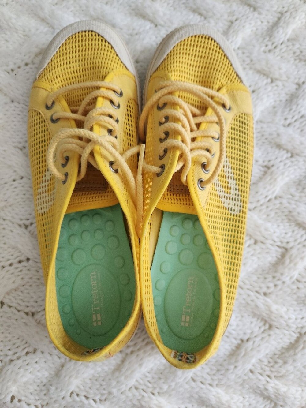 Tretorn yellow sneakers